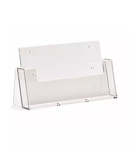 Clear A5 Freestanding Landscape Leaflet Holder