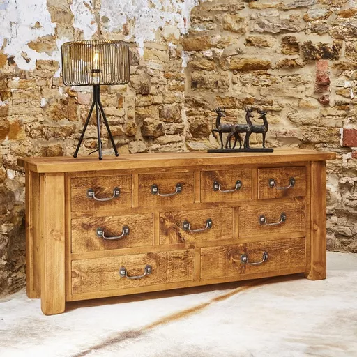 Haddon Plank Low Boy Chest of Drawers