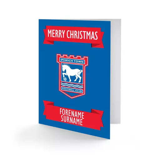 Ipswich Town FC Crest Christmas Card