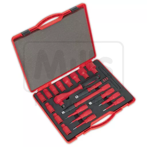 20 Piece 1/2 Drive VDE Insulated Socket Set