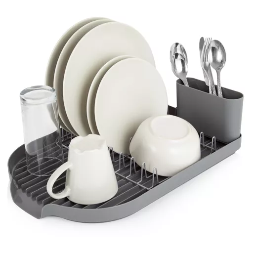 Compact Dishrack w/ Cutlery Holder