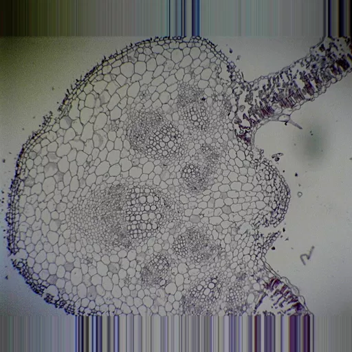 Prepared Microscope Slide - Sunflower (Helianthus): Leaf T.S.