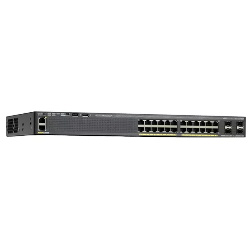 Cisco Small Business 2960X Series Switch - 24-Ports + 4 SFP uplink ports - Gigabit - Power over Ethernet - Layer 2 - Managed - Stackable