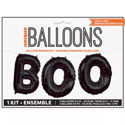 BOO Letter Banner Balloon Kit