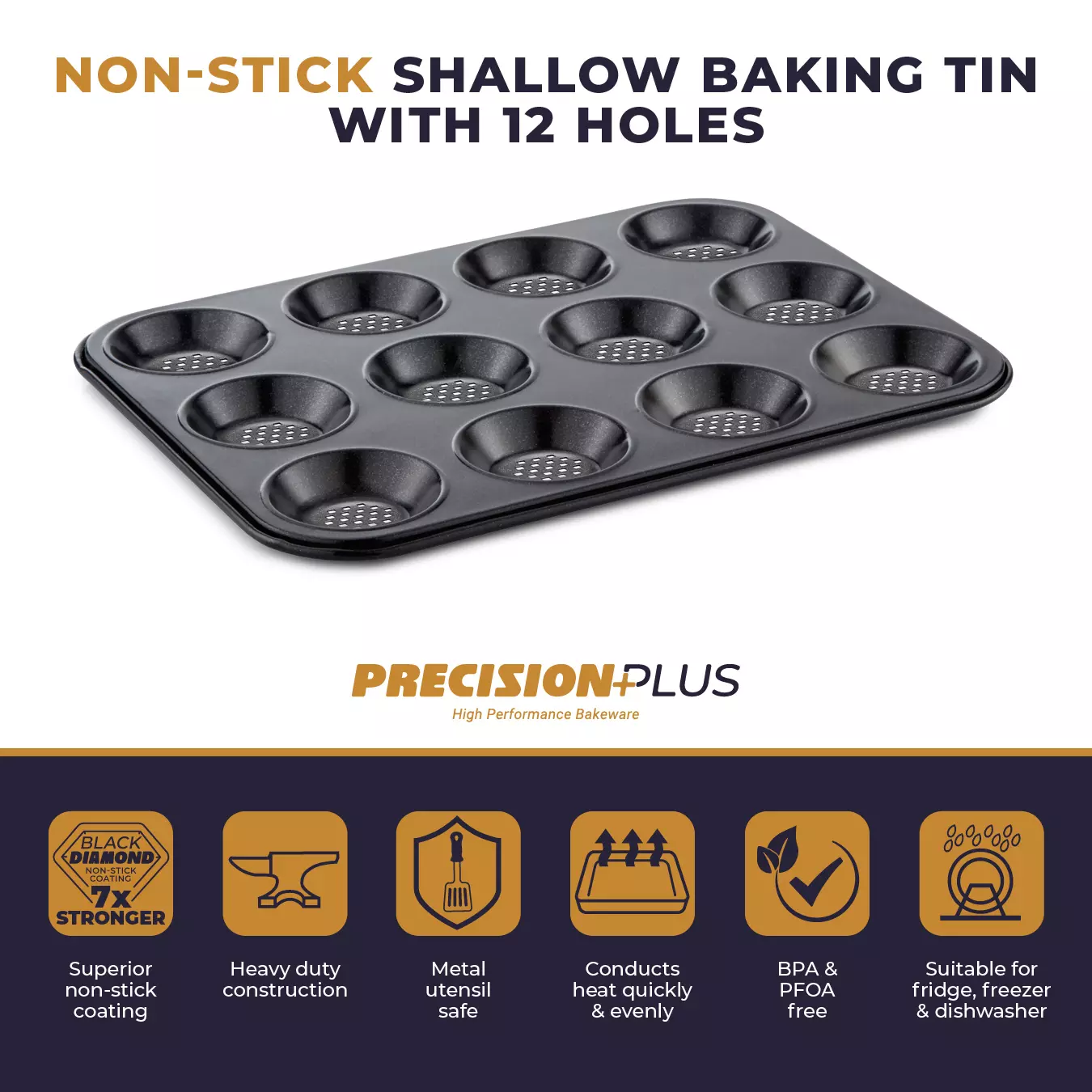 Precision Plus 12 Shallow Muffin Tin