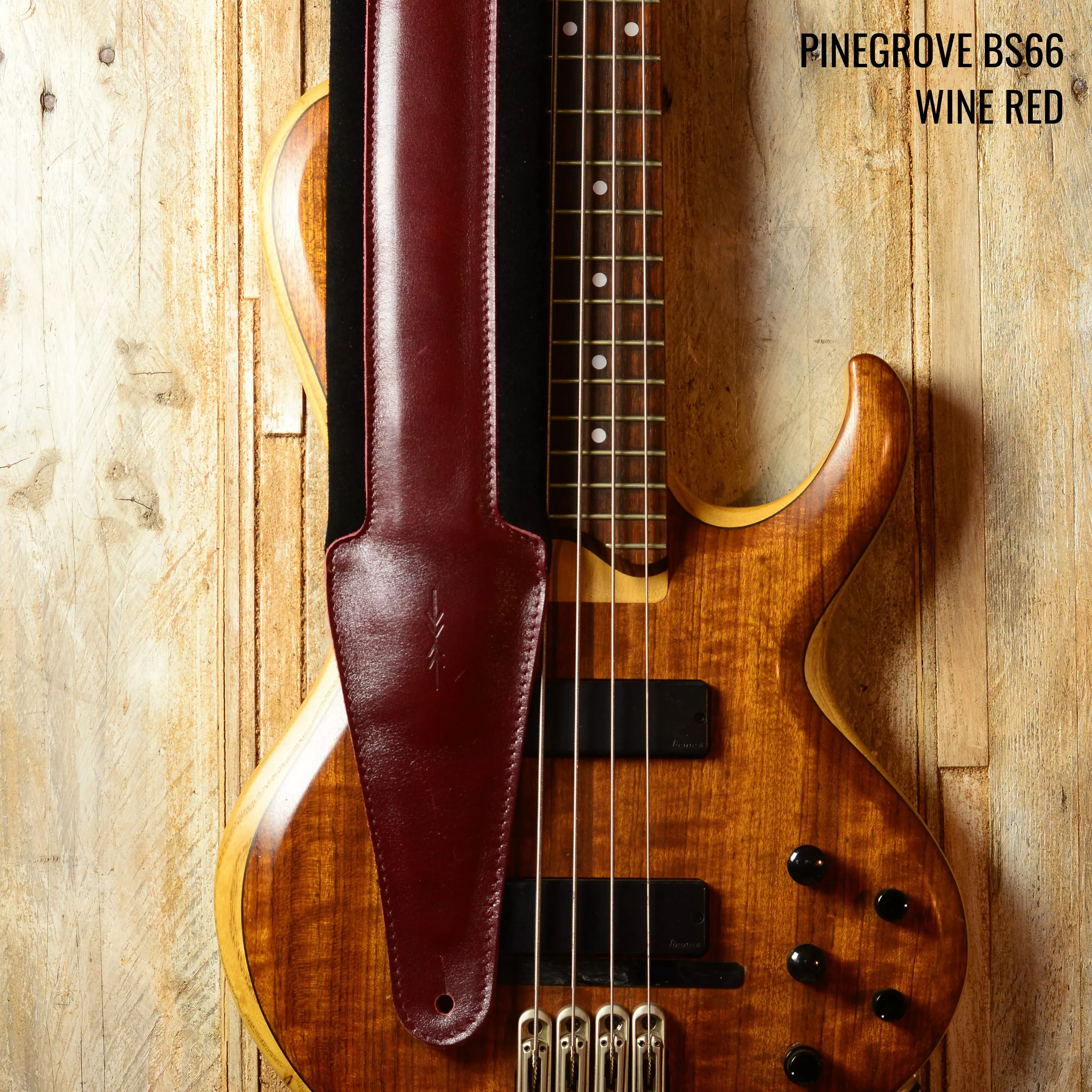 BS66 burgundy bass guitar strap ANNO DSC_0345.jpg