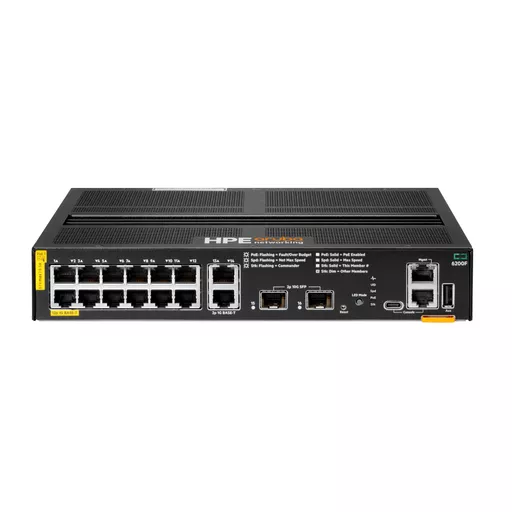 HPE Aruba Networking CX 6200F 12G Class4 PoE 2G/2SFP+ 139W Switch