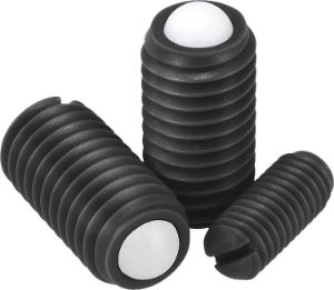 K0311 - Spring Plungers With Slot And POM ball In Plastic