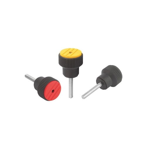 K0277 Torque Knurled Knobs Thread Size M5-M8 Male Threads