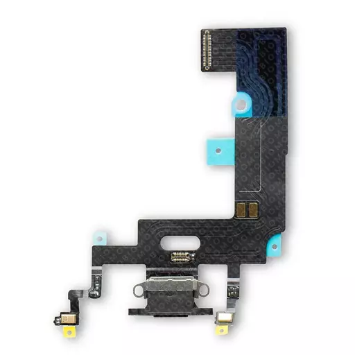 Charging Port Flex Cable (Black) (CERTIFIED - Aftermarket) - For iPhone XR