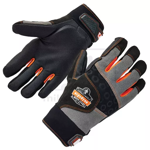 Ergodyne Full Finger Anti-Vibration Glove - Black/Grey