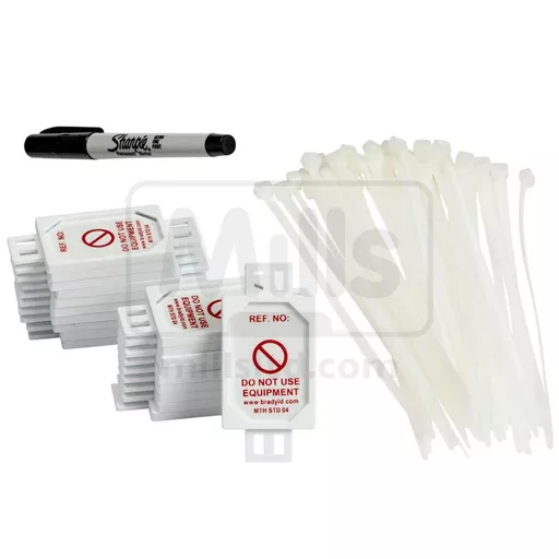 Microtag Insert Holder Kit (20x Microtag Holders, 40x 150mm Cable Ties, 1x Pen)