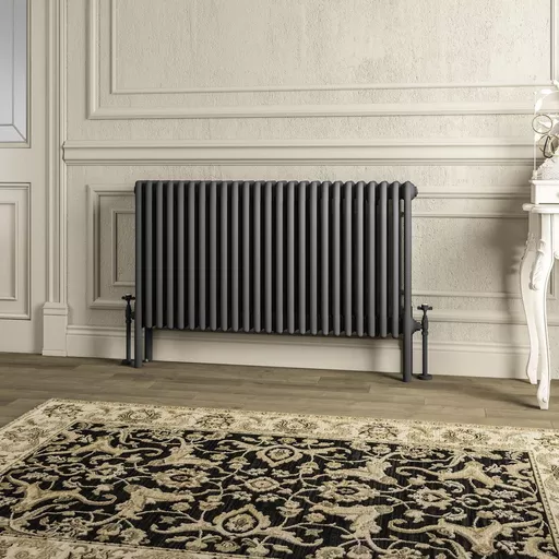 Imperia 4 Column Radiator 600 x 1145mm Matt Anthracite