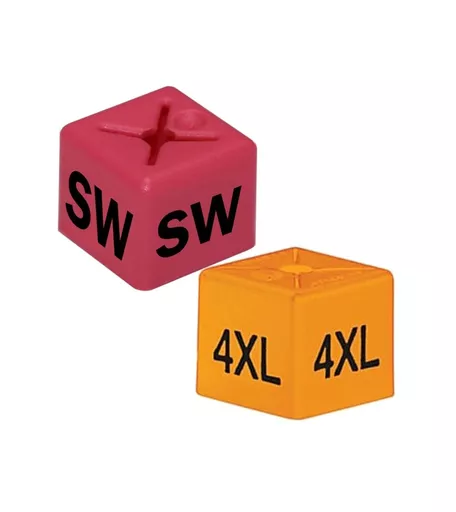 Coloured Size Cube - Pack of 50