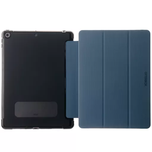 OtterBox React Folio Case for iPad 8th/9th gen, Shockproof, Drop proof, Ultra-Slim Protective Folio Case, Tested to Military Standard, Blue, No Retail packaging