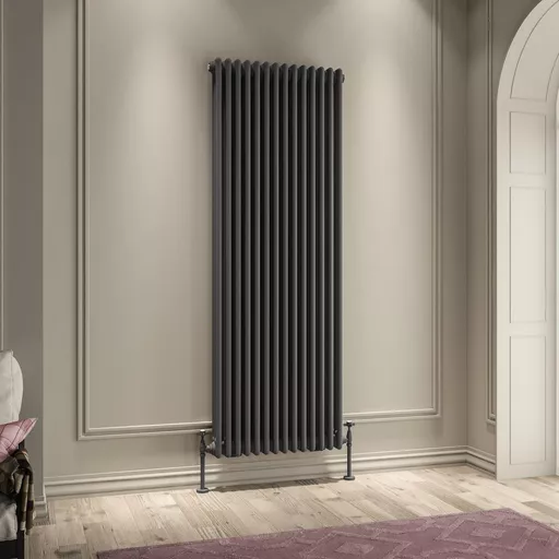 Imperia 3 Column Radiator 1800 x 650mm Matt Anthracite