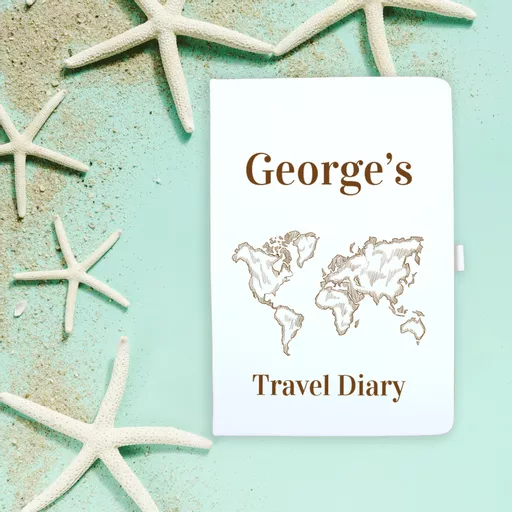 Notebook Travel Sepia Map