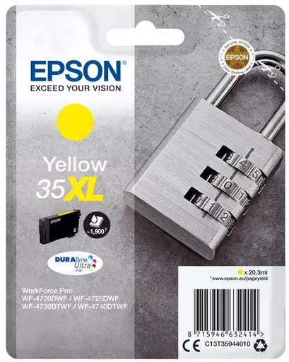 Epson C13T35944010/35XL Ink cartridge yellow high-capacity, 1.9K pages 20,3ml for Epson WF-4720