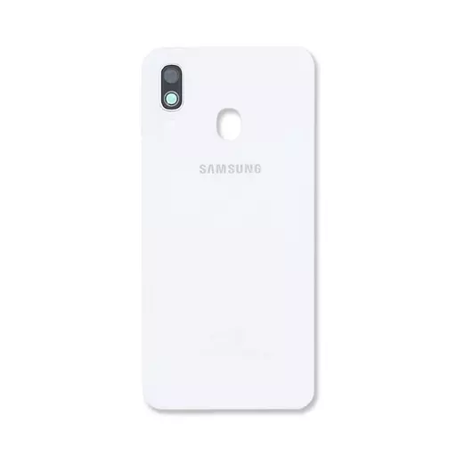 Back Cover w/ Camera Lens (Service Pack) (White) - For Galaxy A40 (A405)