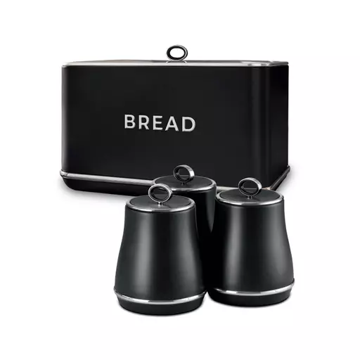 Renaissance Bread Bin & Set of 3 Canisters