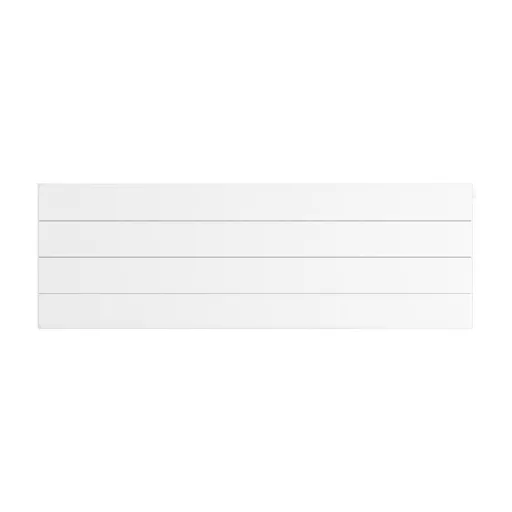 Flat Cover Plate with Lines 400 x 1200 Gloss White