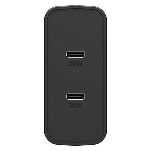 OtterBox EU Wall Charger 50W - 1X USB-C 30W + 1X USB-C 20W USB-PD, black