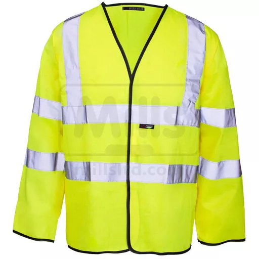 Hi Vis Long Sleeve Vest - Yellow