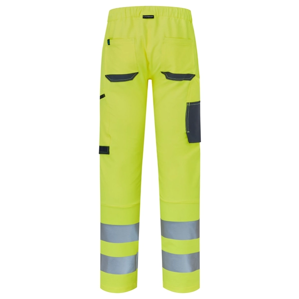 Picture of Supertouch Blue Sphere System Hi-Vis Eco Stretch Jogger Yellow Trouser