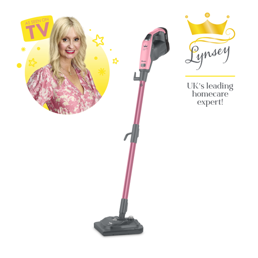 Swan Pink Lynsey's Cleaning Range - 16-In-1 Steam Mop