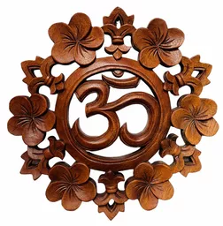 Wooden Om with Flowers.webp
