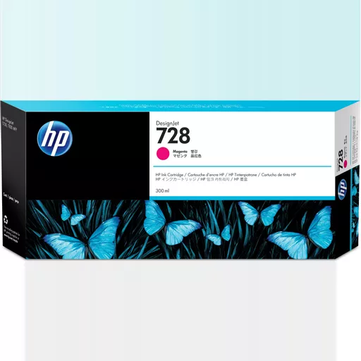 HP F9K16A/728 Ink cartridge magenta 300ml for HP DesignJet T 730/830