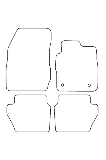 Ford Fiesta MK7 2011-2018 Tailored 3mm Rubber Mats
