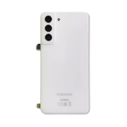 Back Cover w/ Camera Lens (Service Pack) (White) - For Galaxy S21 FE 5G (G990)