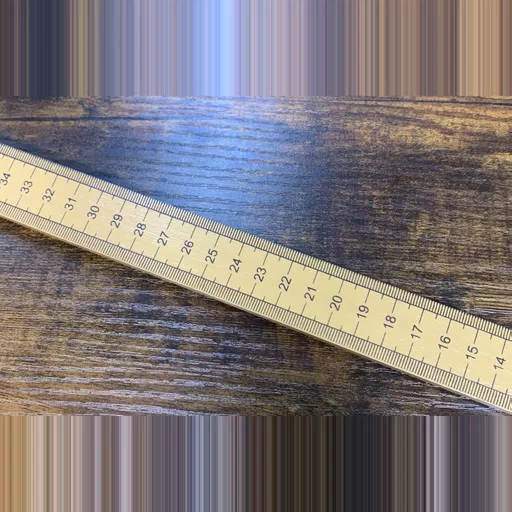 1 Metre Wooden Ruler Vertical reading cm both sides
