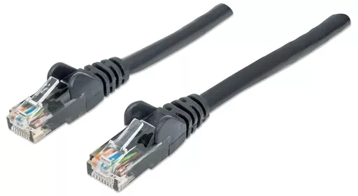 Intellinet Network Patch Cable, Cat6, 20m, Black, CCA, U/UTP, PVC, RJ45, Gold Plated Contacts, Snagless, Booted, Lifetime Warranty, Polybag
