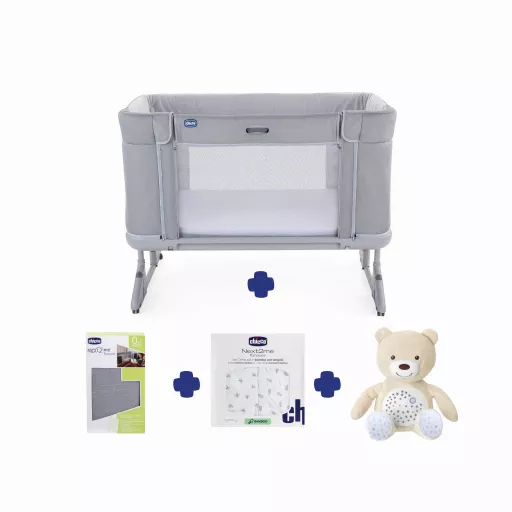 Chicco Next2Me Forever Bundle in Ash Grey