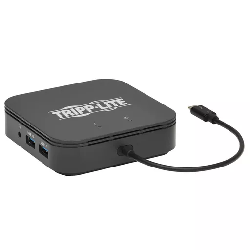 Tripp Lite MTB3-DOCK-04 Thunderbolt 3 Dual Monitor Docking Station - 8K/30Hz DisplayPort, 4K/60Hz HDMI, USB 3.1 Gen 2, GbE, 60W PD Charging - Black