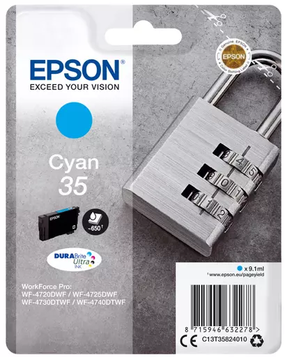 Epson C13T35824010/35 Ink cartridge cyan, 650 pages 9,1ml for Epson WF-4720