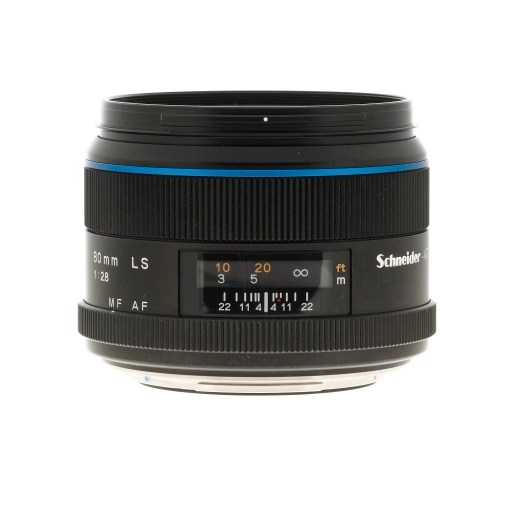 Used Schneider Kreuznach 80mm LS Blue Ring Lens 2.8 + Hood