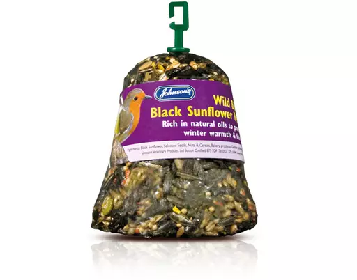 Wild bird black sunflower bell