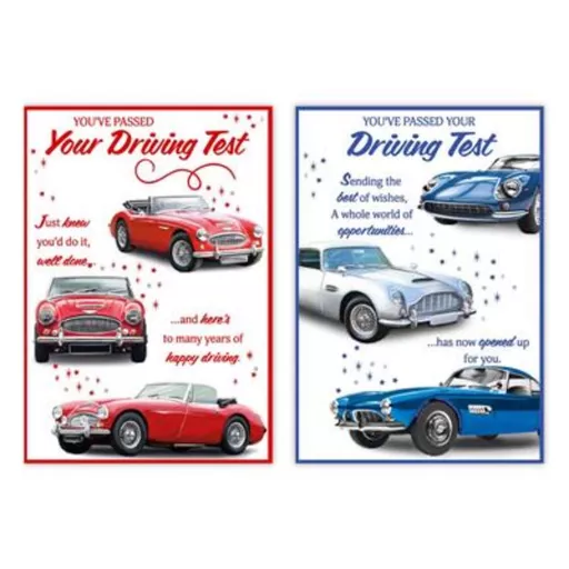 12pk Cards C50 Congratulations Driving Test