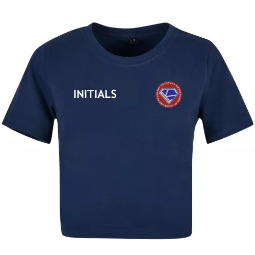 University of Kent Crystals Cheer Cropped Tee
