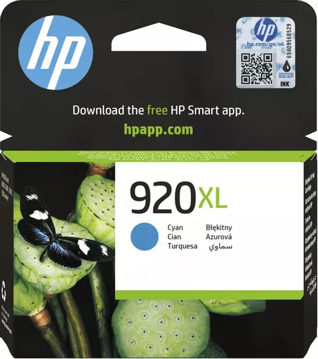 HP CD972AE/920XL Ink cartridge cyan high-capacity, 700 pages ISO/IEC 24711 6ml for HP OfficeJet 6000