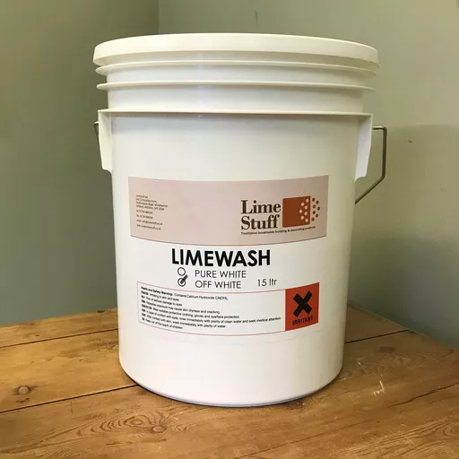 Off White Limewash supplied in 15ltr tubs