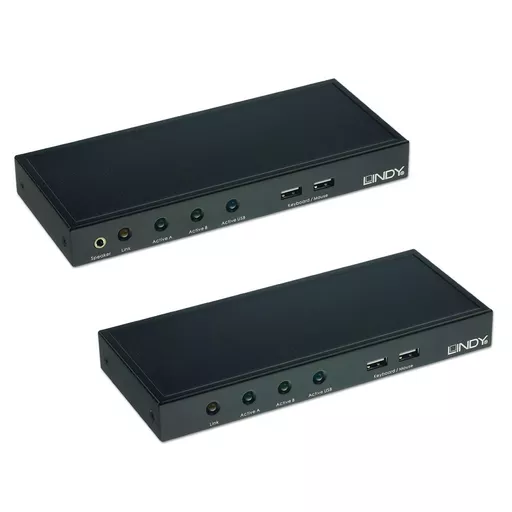 Lindy 200m CAT5 KVM Extender, Dual VGA, USB & Audio