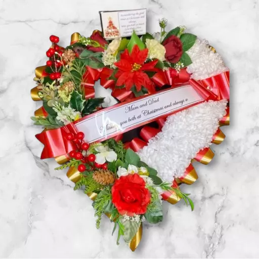 LUXURY CHRISTMAS OPEN HEART WREATH