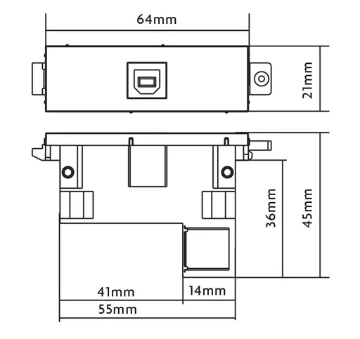 Vision TC3 USBB+ socket-outlet USB White