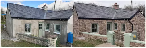 Mixed Stone Inniskeen Mix Before and After