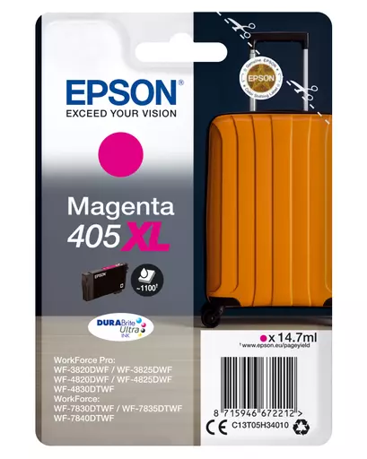 Epson C13T05H34020/405XL Ink cartridge magenta high-capacity Blister Acustic Magnetic, 1.1K pages 14,7ml for Epson WF-3820/7830