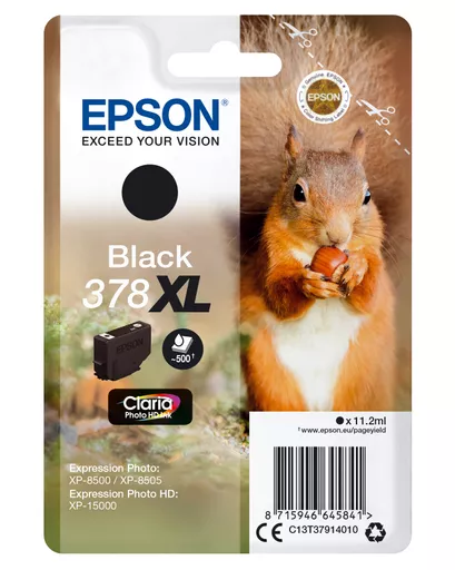 Epson C13T37914010/378XL Ink cartridge black high-capacity, 500 pages 11,2ml for Epson XP 15000/8000